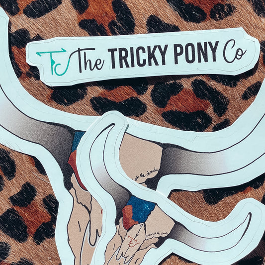 The Tricky Pony Co Signature Sticker